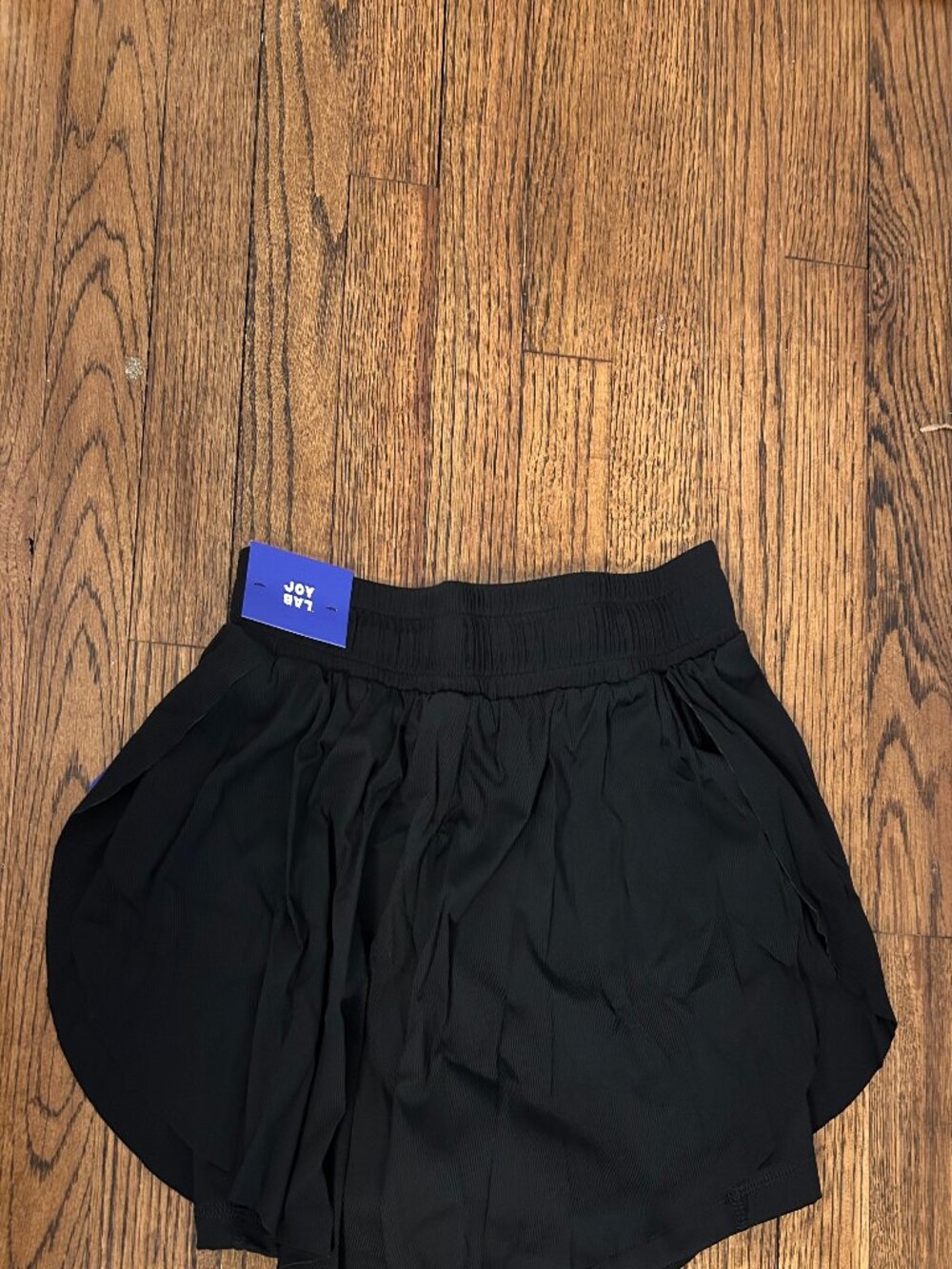 NWT Women's Mid-Rise Double Layer Run Shorts - JoyLab Black Size XS - Picture 3 of 5